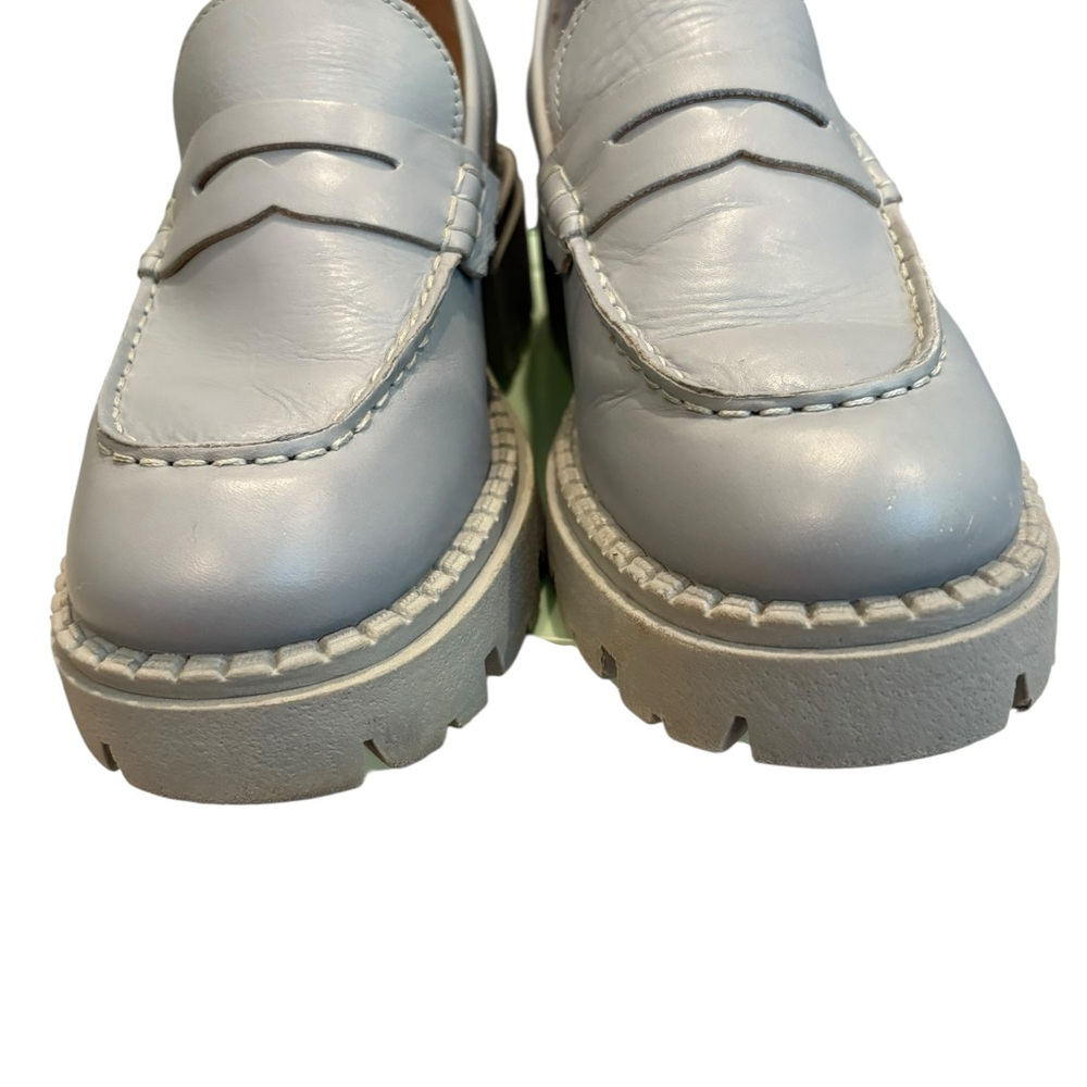 Free People Lyra Lug Sole Loafer in Dusty Blue, Sz EU 38 - Picture 12 of 16